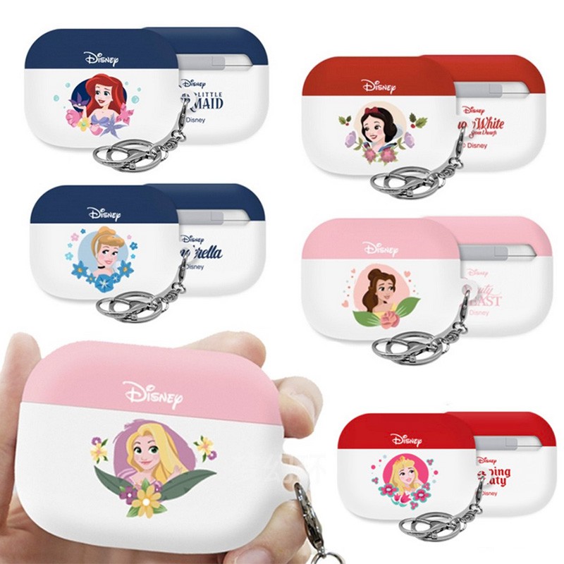 韓國 迪士尼 公主 花語 小美人魚 貝兒 AirPods Pro 收納殼 保護套 蘋果耳機保護套 保護殼 硬殼