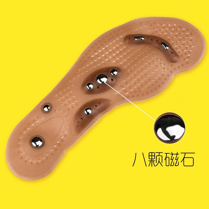 按摩磁石鞋墊 磁療磁石磁性能量保健按摩足墊 穴位男女養身鞋墊
