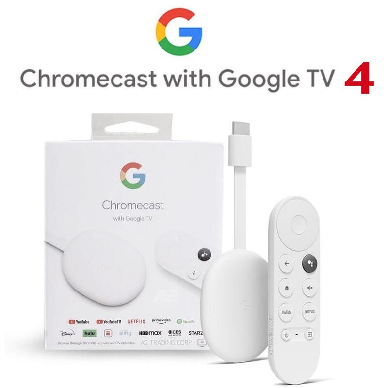 攝界】第四代Google Chromecast with Google TV 4K 媒體串流播器電視棒| 蝦皮購物