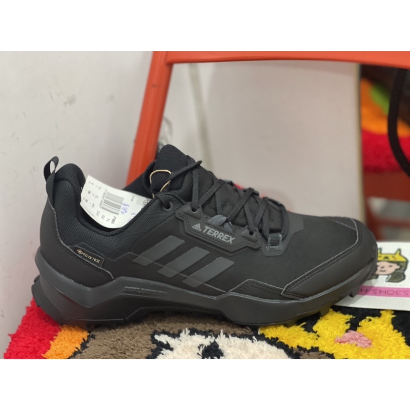 OH SHOSE👟adidas TERREX AX4 GORE-TEX登山鞋 男 FY9664 全黑 防水 HP7395