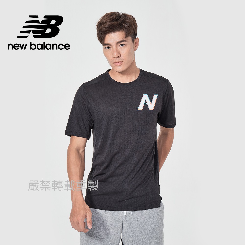 【New Balance】 NB IceX短袖T_男性_黑色_AMT01235BWB