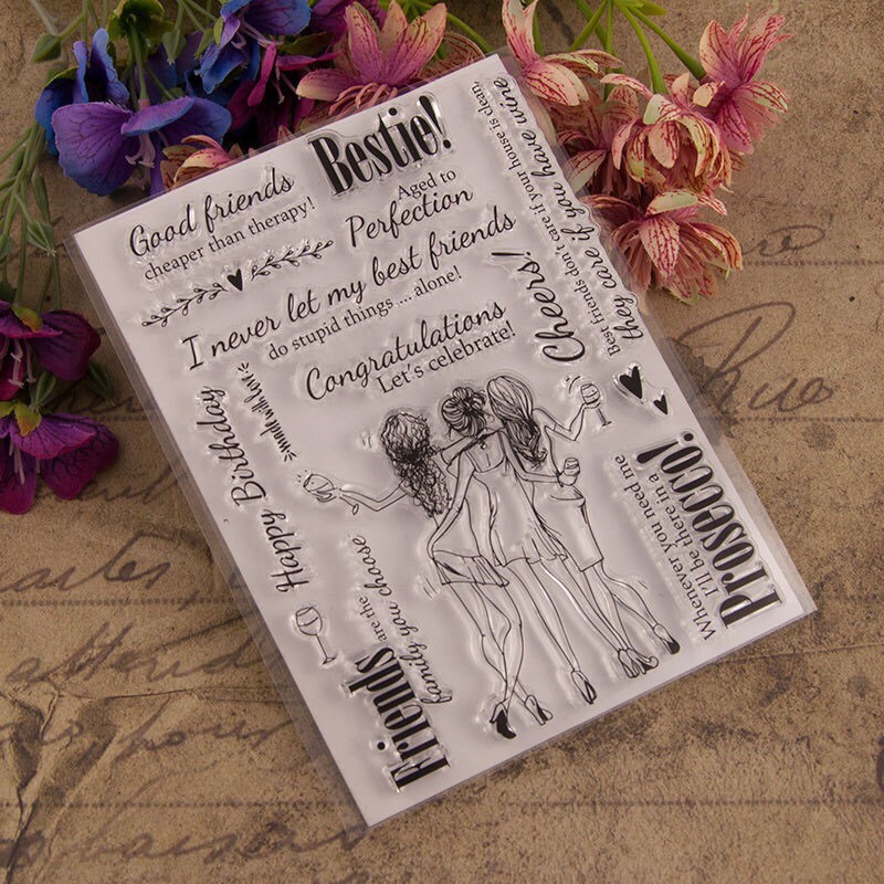 現貨台灣賣家好姐妹閨蜜印章透明印章手帳魔人必備表情印章硅膠印章矽膠印章水晶印章閨蜜印章桑某文具 蝦皮購物