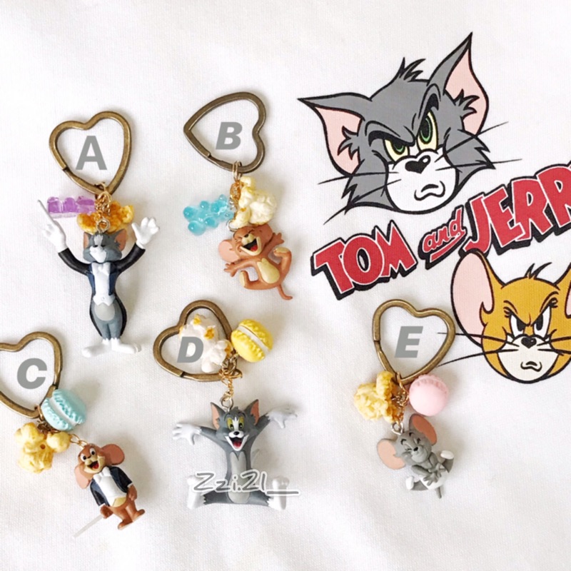 湯姆貓與傑利鼠 Tom&amp; Jerry 吊飾 鑰匙圈