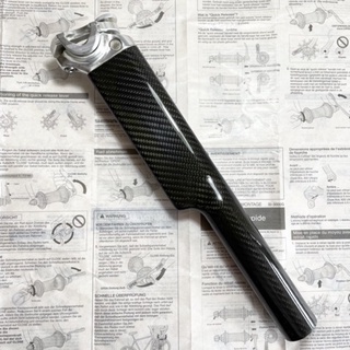 [ WScycle ] 經典31.8mm 刀型碳纖維座管 CNC鋁合金天平式夾具 公路車 *全新品*