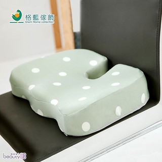 【格藍傢飾】水玉涼感舒壓美臀墊-抹茶綠