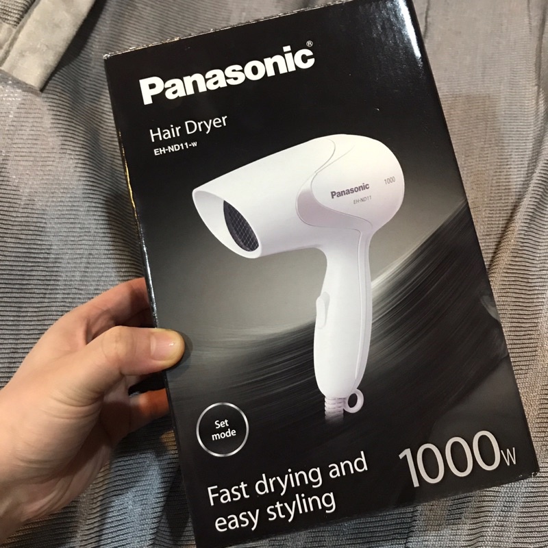 壁：全新Panasonic EH-ND11-w國際牌白色吹風機輕巧速乾型 日本飯店吹風機