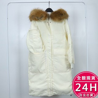 【梨卡】女裝 大衣 外套【真羽絨 真毛領】羽絨外套 防風外套 冬天外套 長版外套 保暖外套 AR067【現貨24H】