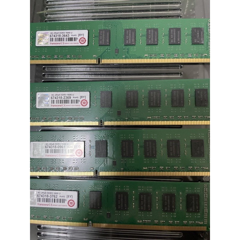 【賣可小舖】創見 DDR3-1600 8GB 2Rx8 桌上型記憶體（三星雙面顆粒）