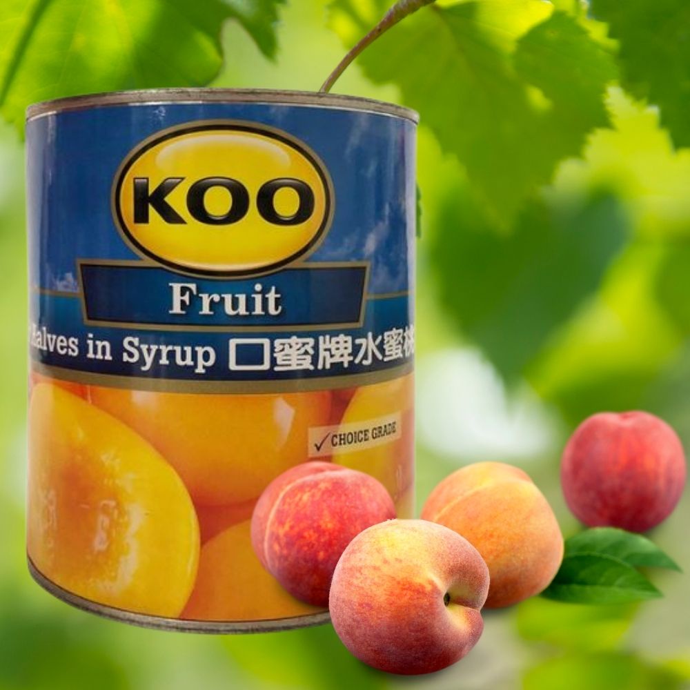 KOO 水蜜桃罐頭 825g 超取最多4罐