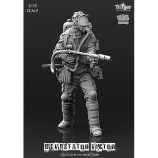 *現貨*[T35014] Devastator Victor 1/35 噴火槍軍事人形 原版GK人形模型