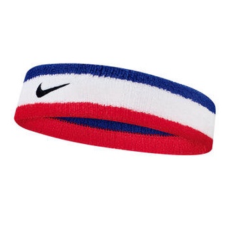 NIKE單色頭帶 止汗帶 髮束(N0001544620OS藍/白/紅) 正品公司貨