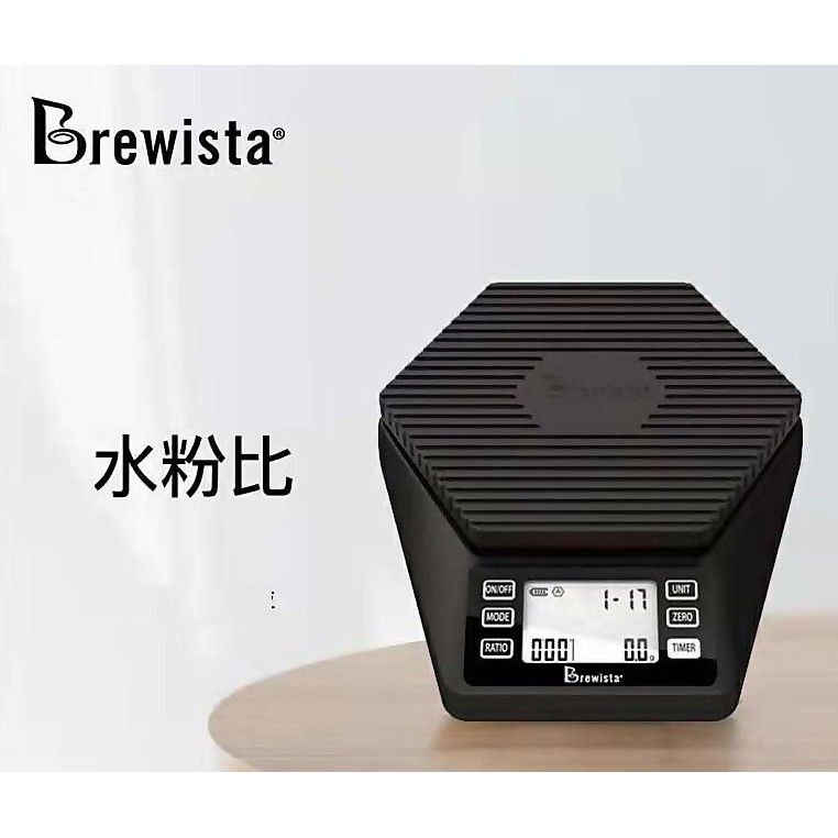 Brewista 新款【二代水粉比電子秤】六角電子秤 一般秤重功能 10種粉水比模式 歐美款 公司貨『歐力咖啡』