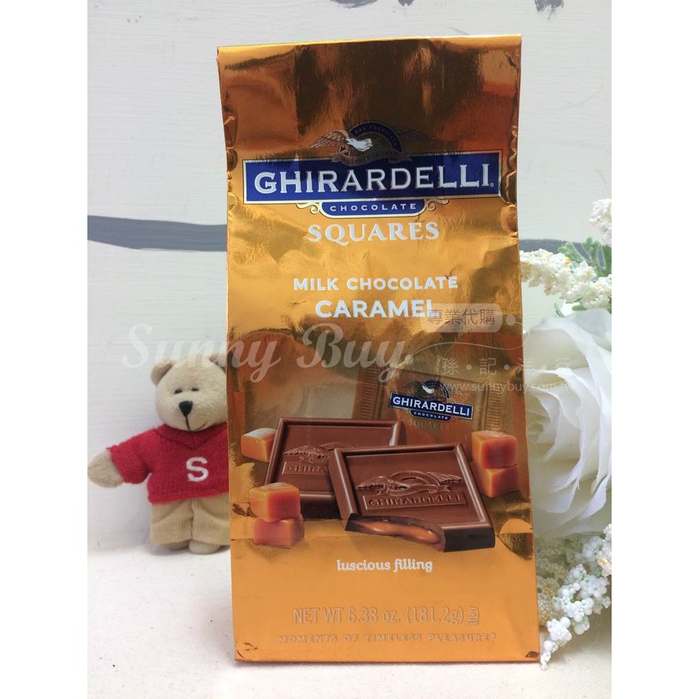 【Sunny Buy】◎即期◎美國 Ghirardelli 吉爾德利焦糖夾心牛奶巧克力/聖誕節版 包裝隨機出貨