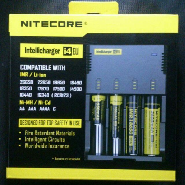 [玖電良品]Nitecore i4 EU 4槽18650鋰電池充電器 26650 22650 14500 14650