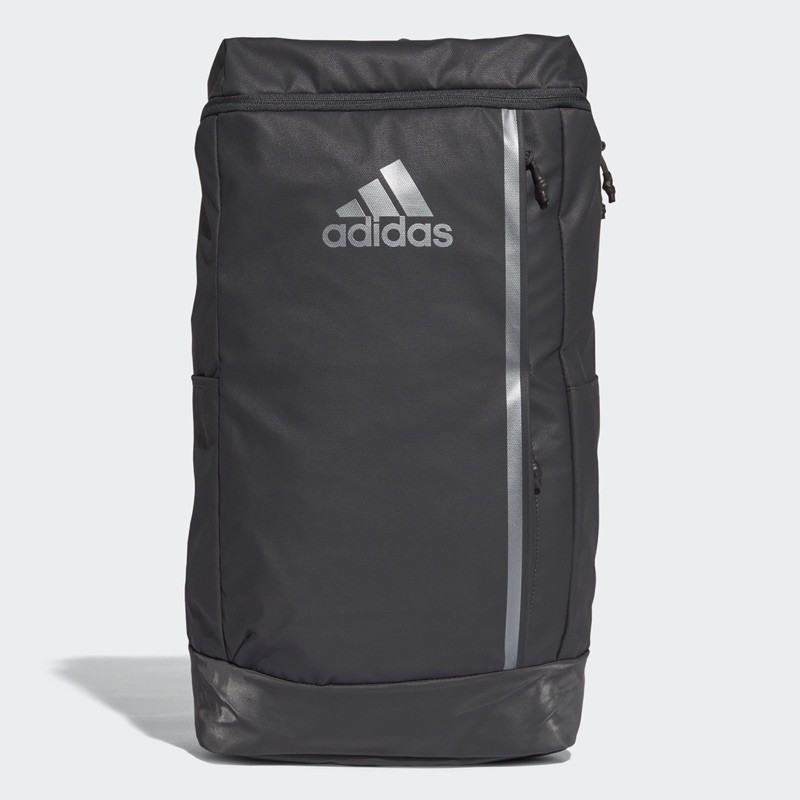 限kobo...大大下單）adidas CF3277 黑灰運動日常旅遊健身防潑材質後背包| 蝦皮購物