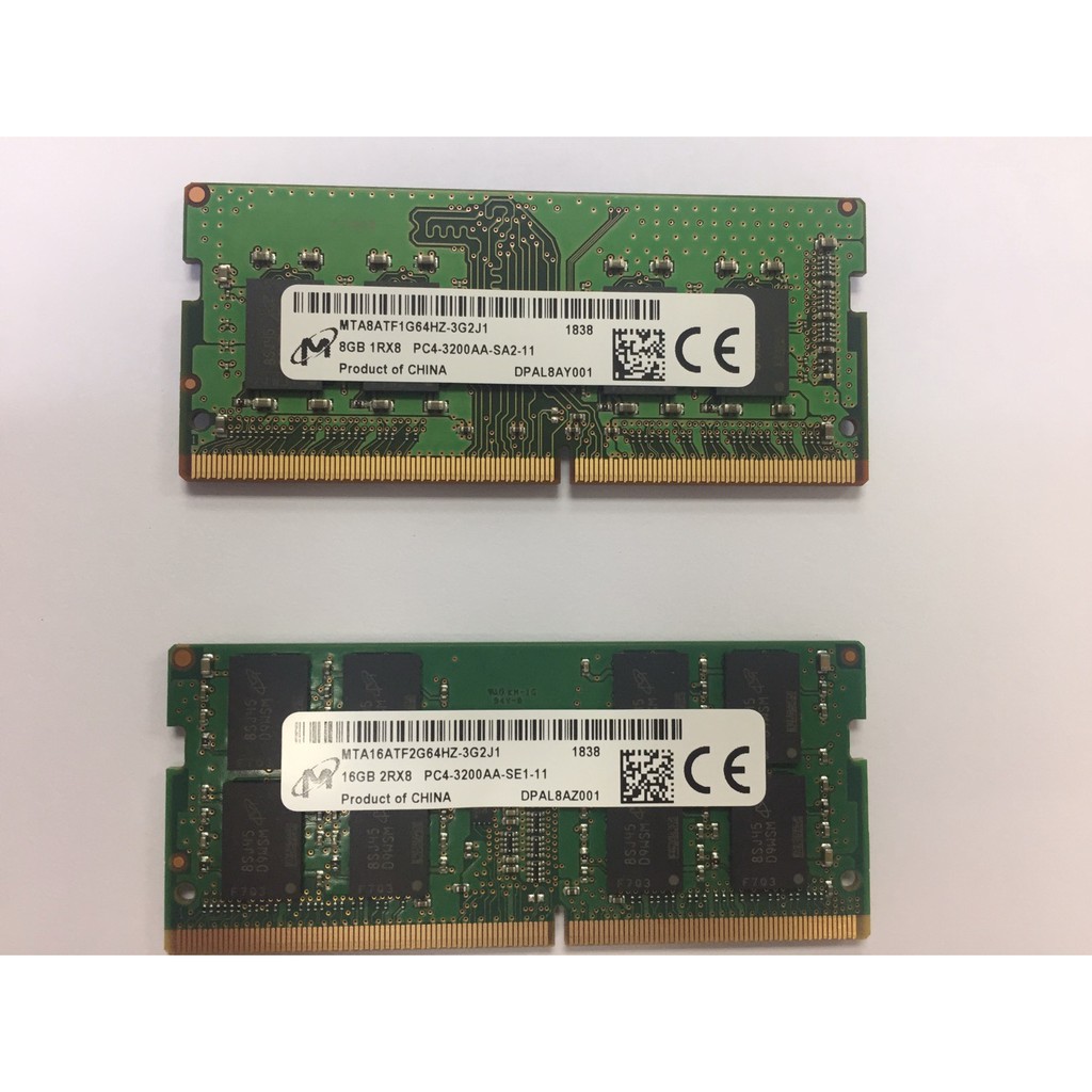 【飛鴻數位】美光 RAM DDR4 3200 8g  16G 記憶體 記憶卡 筆電用 『光華商場自取』
