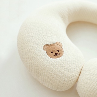 韓國官方授權 Chezbebe 正品 經典小熊刺繡純棉頸枕