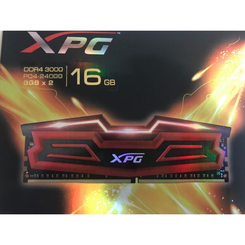 ADATA威剛XPG DDR4 3000 8G*2記憶體