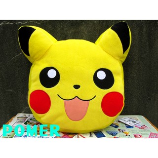 ☆POMER☆日本專用景品絕版正品 神奇寶貝 皮卡丘 精靈寶可夢 Pokemon Go 大臉 娃娃玩偶 臉型 抱枕 禮物