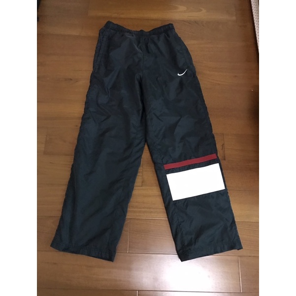Nike灰黑色雙層運動/風衣褲/機車褲/M號