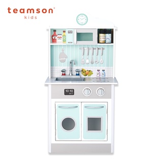 Teamson 馬德里木製廚房玩具 - 薄荷綠 / 灰色