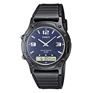 【CASIO】酷玩雙顯腕錶-藍面(AW-49HE-2A)正版宏崑公司貨