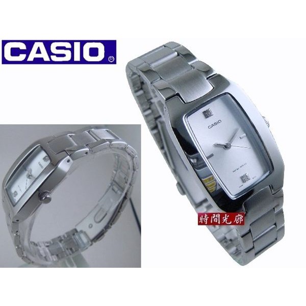 【時間光廊】CASIO 卡西歐 酒桶型 時尚指針女錶-銀 全新原廠公司貨 LTP-1165A-7C2