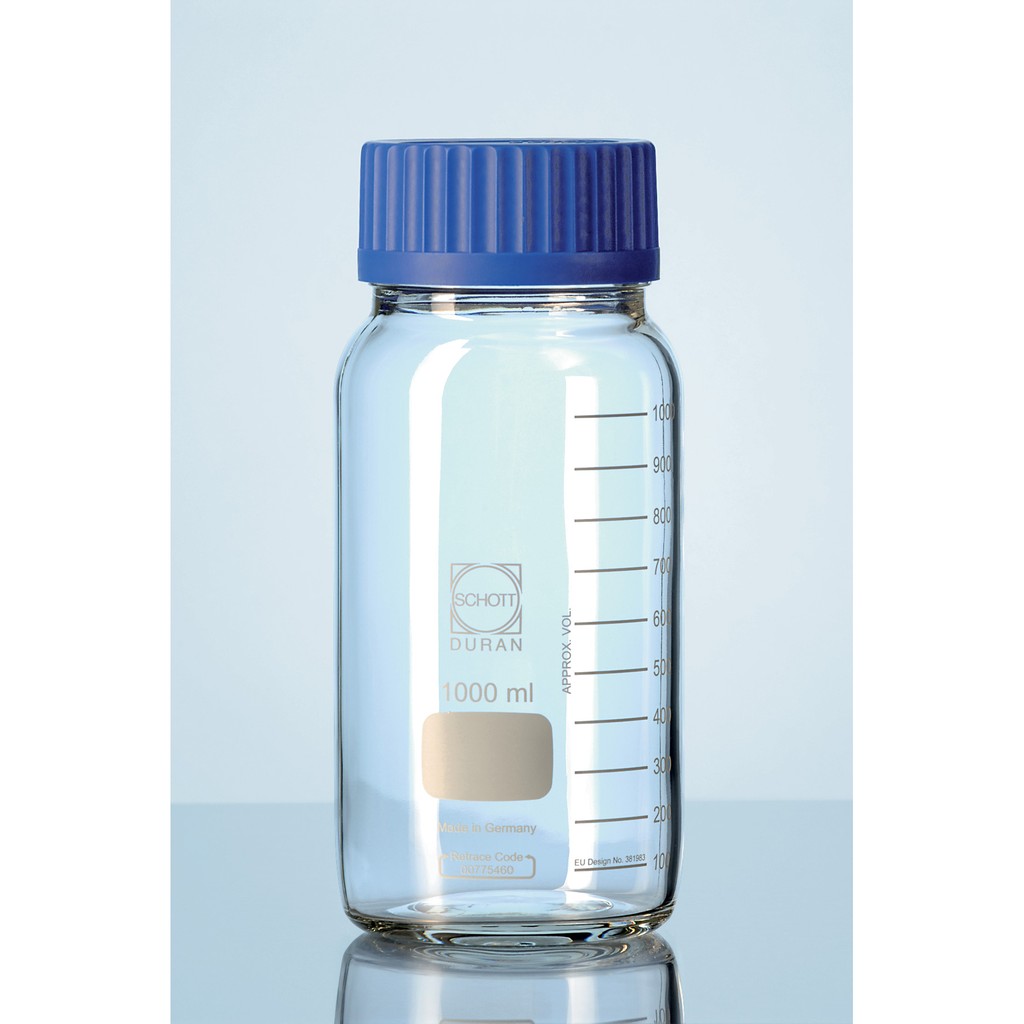 100% 德國製 DURAN 寬口血清瓶/玻璃瓶/實驗瓶/試藥瓶 #GLS-80