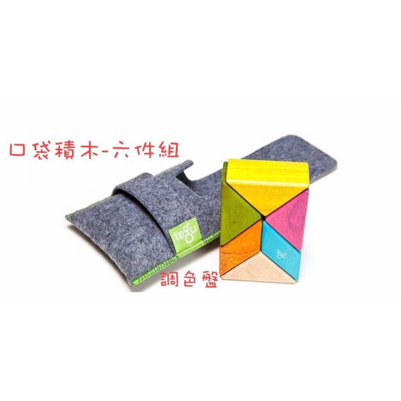 美國代購帶回 美國tegu無毒磁性積木 經典6件口袋組 （實品照）