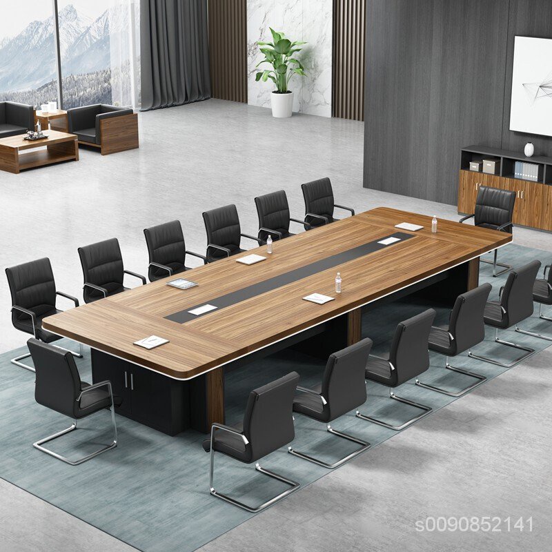 BENNY曼尊會議桌長桌簡約現代辦公家具6人8人10人板式大小型長條桌洽談桌辦公桌椅組合開會客桌會議室培訓桌子