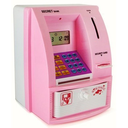送電池 ATM自動存錢筒/迷你ATM/迷你存錢筒/兒童存錢筒/ATM提款機/