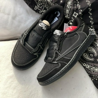 ☆小B之都☆ Travis Scott x Air Jordan 1 Low 黑魂倒鉤 4.0 DM7866-001