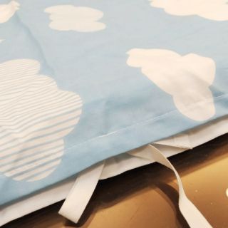 日本純棉可拆洗外罩 幼稚園午睡墊/兒童床墊/嬰兒床墊睡袋遊戲墊70*120cm 雲朵二色