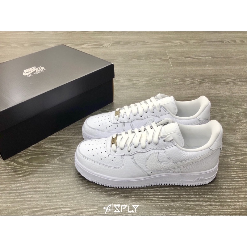 【Fashion SPLY】Nike Air Force 1 Craft 全白 荔枝皮 CU4865-100