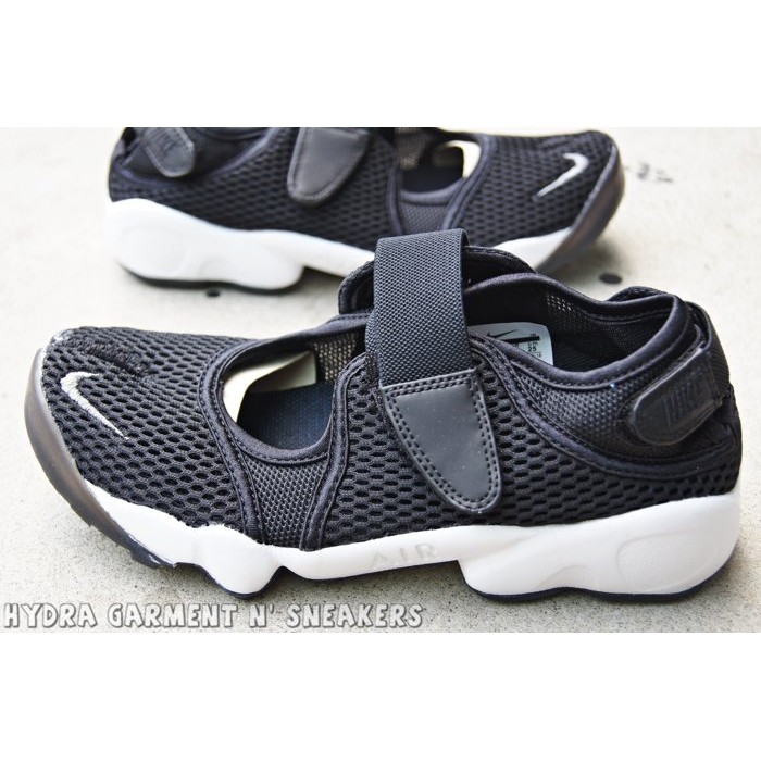 【HYDRA】NIKE WMNS AIR RIFT BR 黑白 忍者鞋 涼鞋 透氣 魔鬼氈 女鞋 848386-001