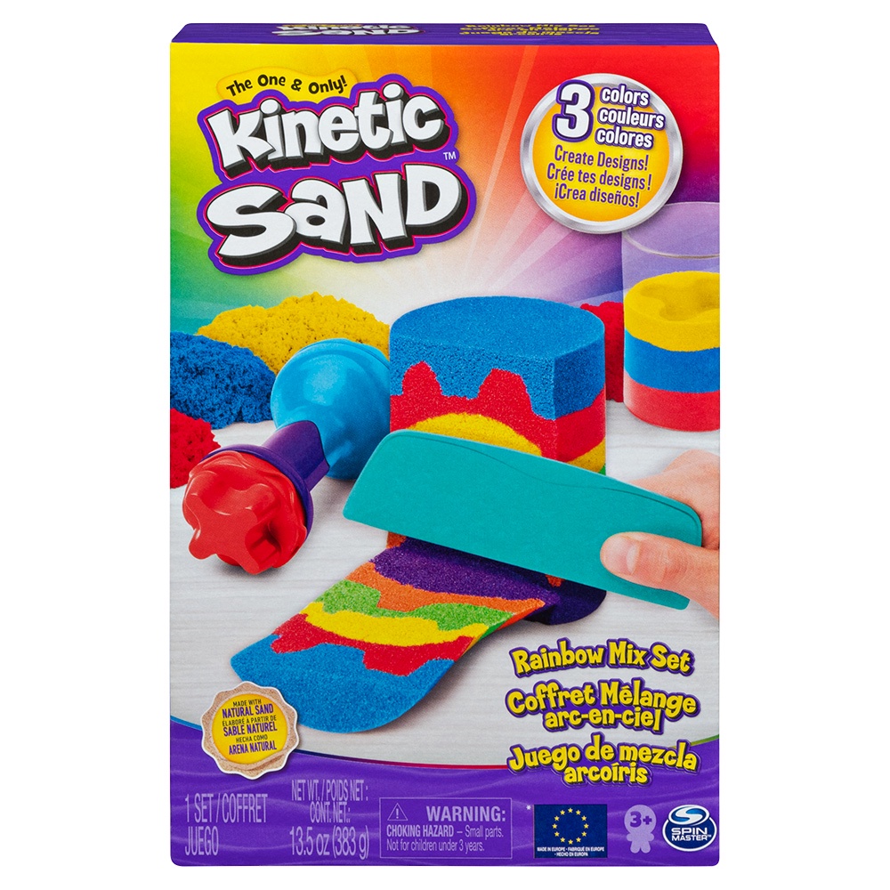 Kinetic Sand-動力沙彩虹遊戲組 法國製 383G