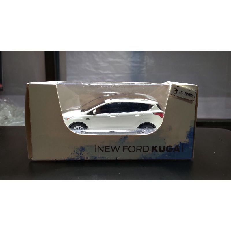 ［ℍ.𝕋.搜模坊］二手有盒近全新 1/43 FORD KUGA MK2 白色 模型車 迴力車