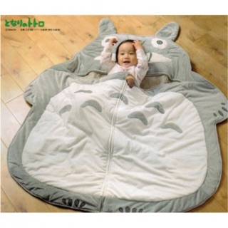 日本原裝 宮崎駿 龍貓 Totoro 造型 睡袋 枕頭 地墊 兒童 睡墊 和室（毯子 毛毯）