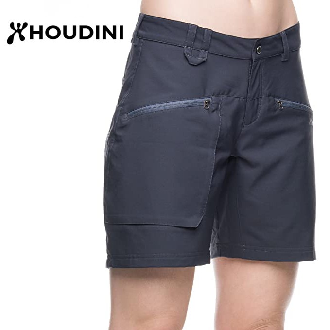 【Houdini 瑞典】Gravity Light 短褲 休閒短褲 女款 桅杆藍 (166234)