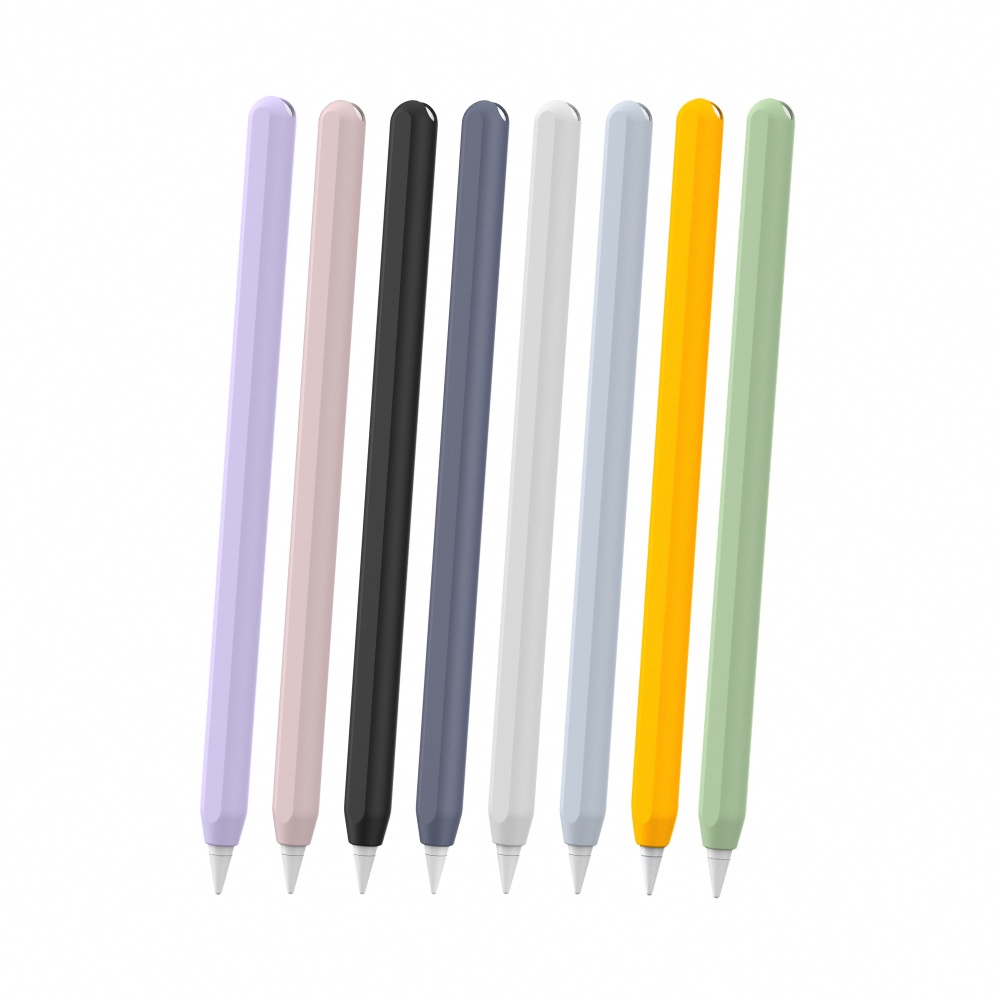 Apple Pencil 2代 超薄素色矽膠筆套 莫蘭迪色調保護套