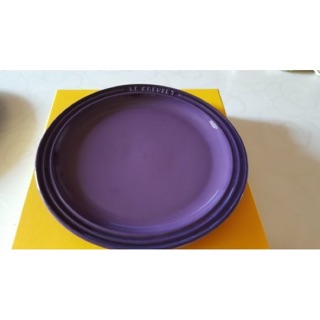 LE CREUSET 瓷器圓盤(葡萄紫) ~