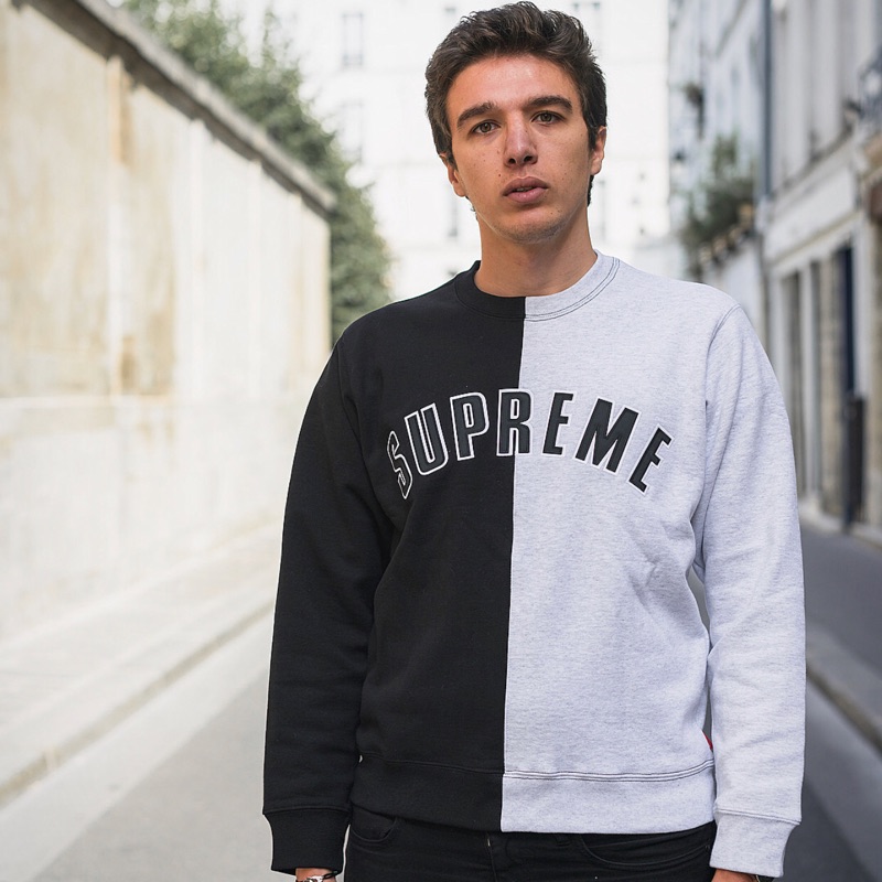 supreme  Split Crewneck Sweatshirt