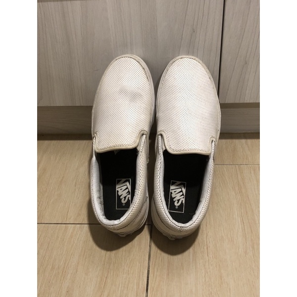 Vans slip-on 懶人鞋 白色 網洞