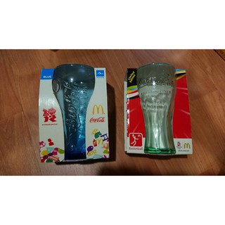 期間限定 mcdonalds麥當勞 可口可樂奧運紀念玻璃曲線杯 水杯茶杯