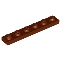 LEGO 樂高 紅棕色 1X6 薄板 薄片 基礎版 基礎顆粒 3666