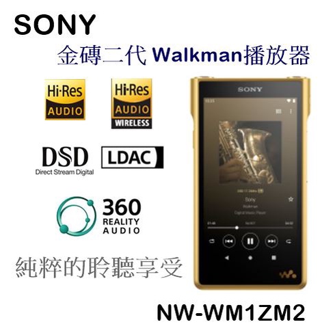 【樂昂客】少量現貨!!（含發票）SONY NW-WM1ZM2 Walkman播放器 金磚二代