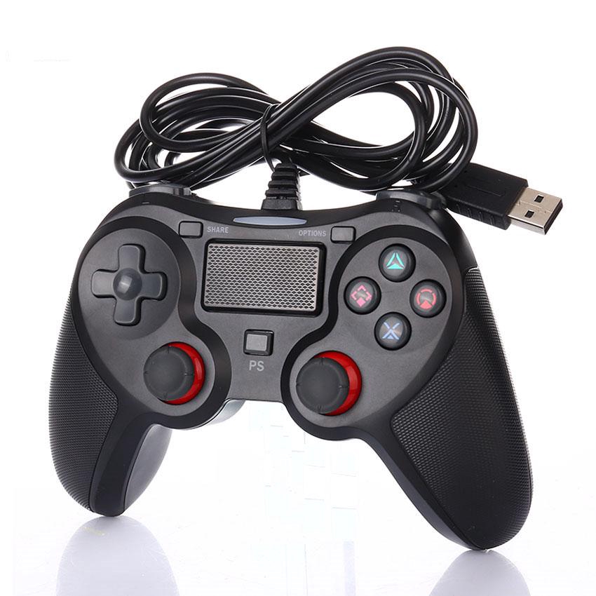 Ps4控制器有線dualshock 4遊戲手柄 用於ps4 Ps3控制台操縱桿 Pc 蝦皮購物