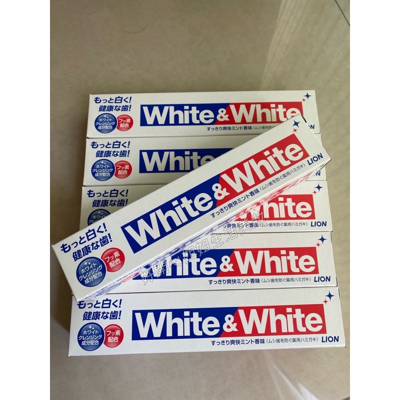 【獅王】 LION  勁倍白牙膏 150g White&amp;White 美白