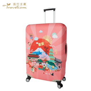 【箱衣WAY-免運】[Travelism-世界系列] 東京風格 L號 M號 S號 行李箱套旅行箱登機箱防塵套創意箱套