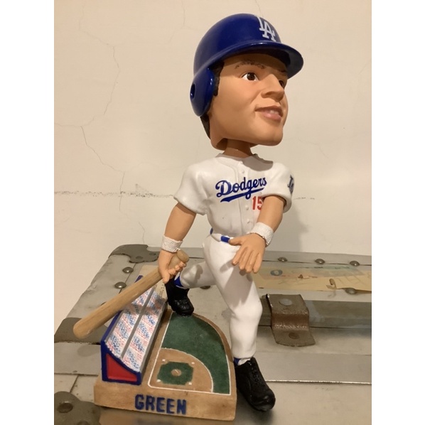 forever collectible MLB搖頭公仔 洛衫磯道奇隊Shawn Green帽緣有一點落漆 無原盒